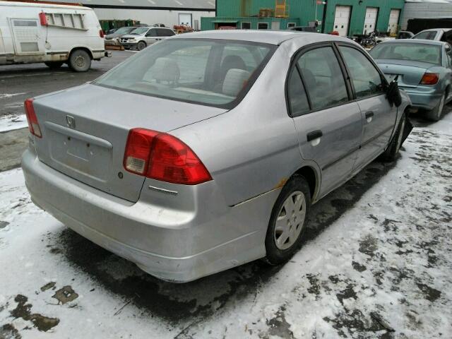 2HGES16344H926668 - 2004 HONDA CIVIC DX V SILVER photo 4