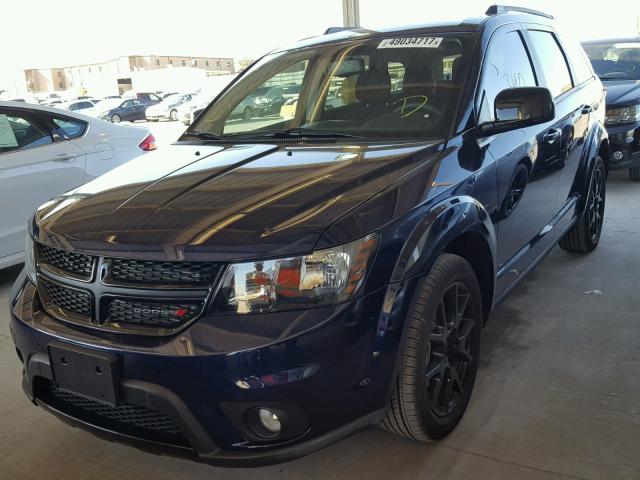 3C4PDCBB1HT604786 - 2017 DODGE JOURNEY SX BLUE photo 2