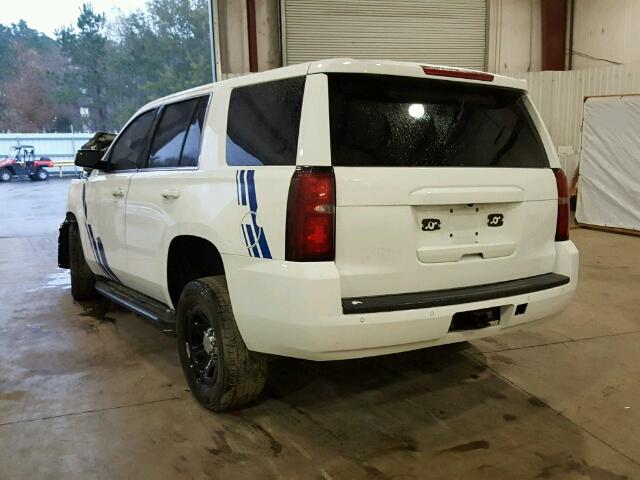 1GNLC2EC0FR253852 - 2015 CHEVROLET TAHOE POLI WHITE photo 3