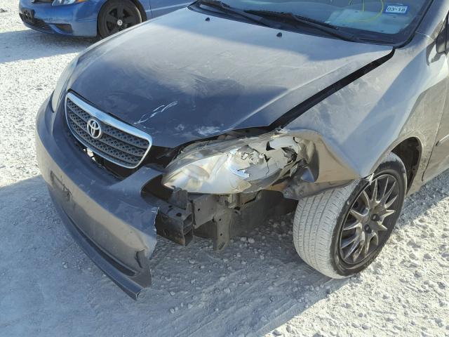 1NXBR32E75Z455903 - 2005 TOYOTA COROLLA CE GRAY photo 9