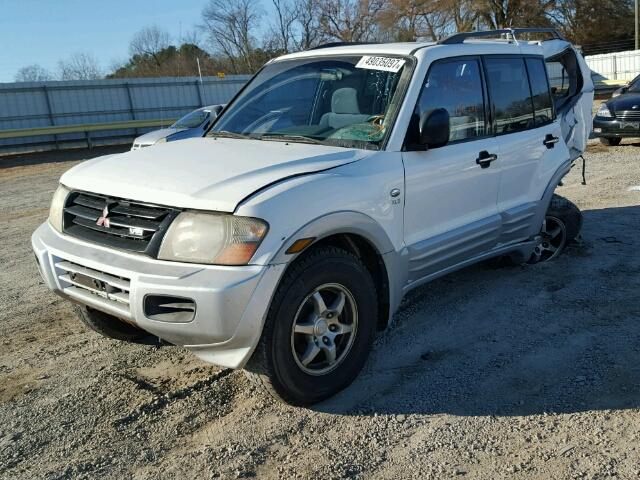 JA4MW31R41J038237 - 2001 MITSUBISHI MONTERO XL WHITE photo 2