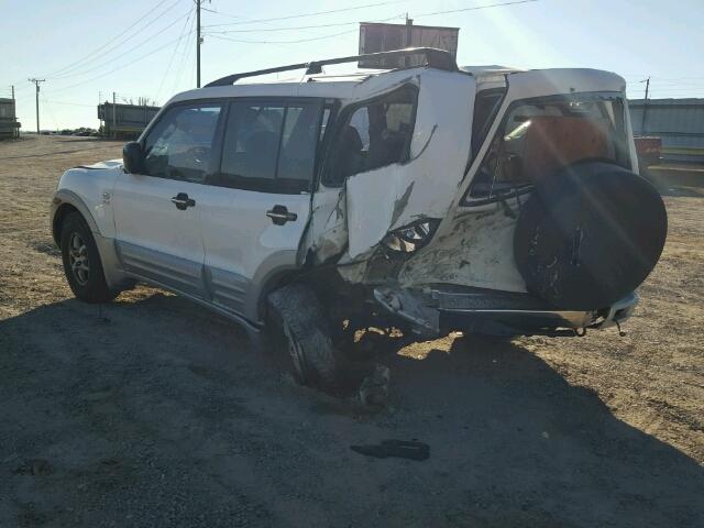 JA4MW31R41J038237 - 2001 MITSUBISHI MONTERO XL WHITE photo 3