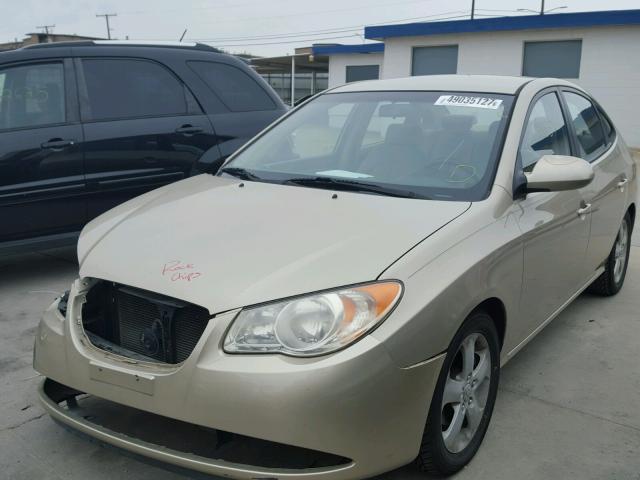 KMHDU46D67U127079 - 2007 HYUNDAI ELANTRA GL TAN photo 2