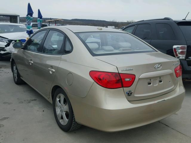 KMHDU46D67U127079 - 2007 HYUNDAI ELANTRA GL TAN photo 3