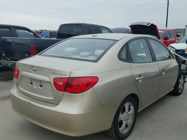 KMHDU46D67U127079 - 2007 HYUNDAI ELANTRA GL TAN photo 4