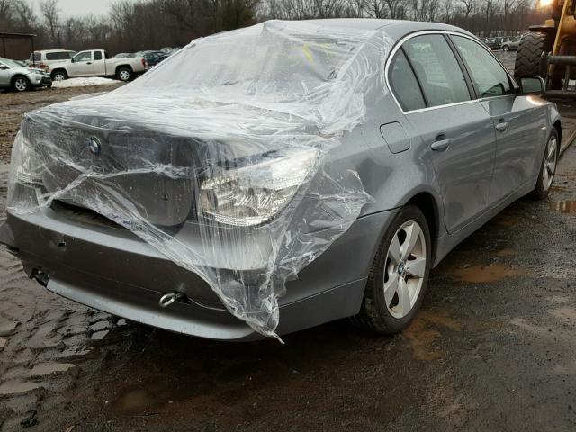 WBANF73526CG66661 - 2006 BMW 530 XI GRAY photo 4