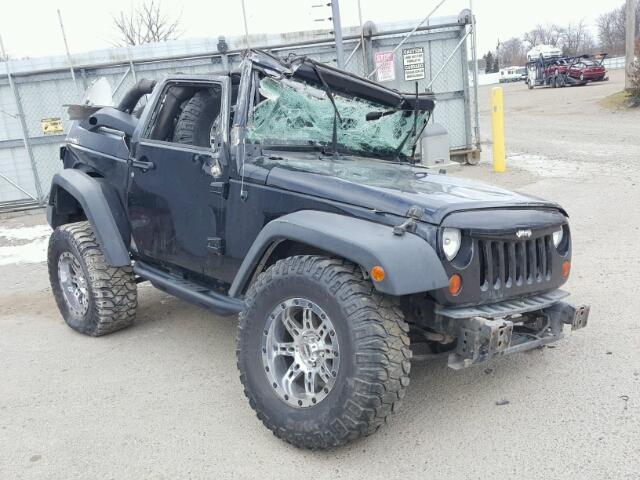 1J4FA24148L605214 - 2008 JEEP WRANGLER X BLACK photo 1