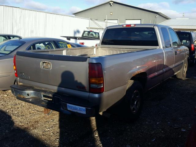 1GTEC19V02E158992 - 2002 GMC NEW SIERRA TAN photo 4