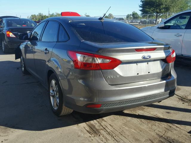 1FADP3F23EL147545 - 2014 FORD FOCUS SE GRAY photo 3