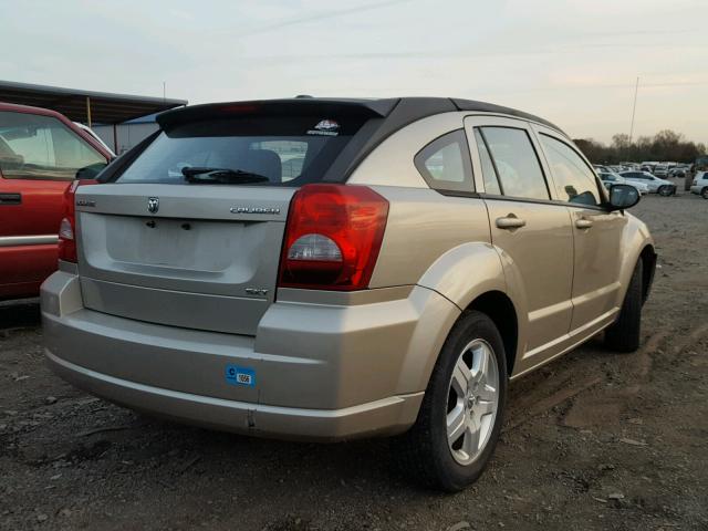 1B3HB48AX9D191550 - 2009 DODGE CALIBER SX BEIGE photo 4