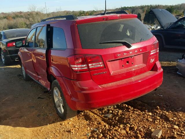 3C4PDCAB0GT104537 - 2016 DODGE JOURNEY SE RED photo 3