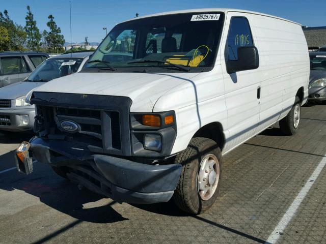 1FTNE14W49DA19328 - 2009 FORD ECONOLINE WHITE photo 2