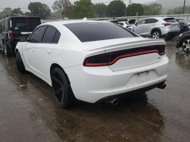 2C3CDXCT9GH233031 - 2016 DODGE CHARGER R/ WHITE photo 3