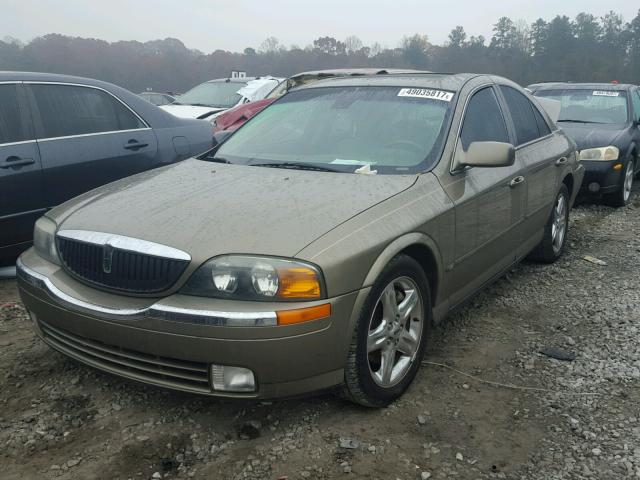 1LNHM86S51Y699350 - 2001 LINCOLN LS GREEN photo 2