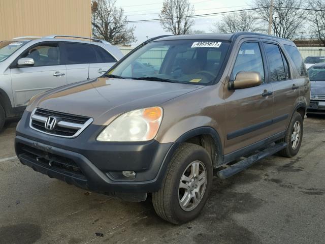 SHSRD78804U211455 - 2004 HONDA CR-V EX GOLD photo 2