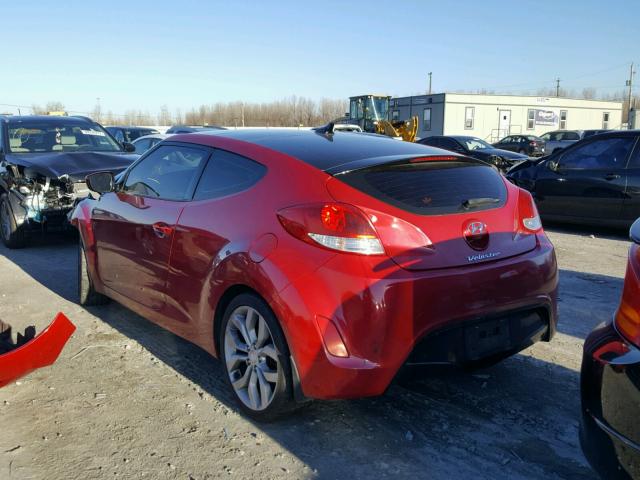 KMHTC6AD1CU060032 - 2012 HYUNDAI VELOSTER B RED photo 3