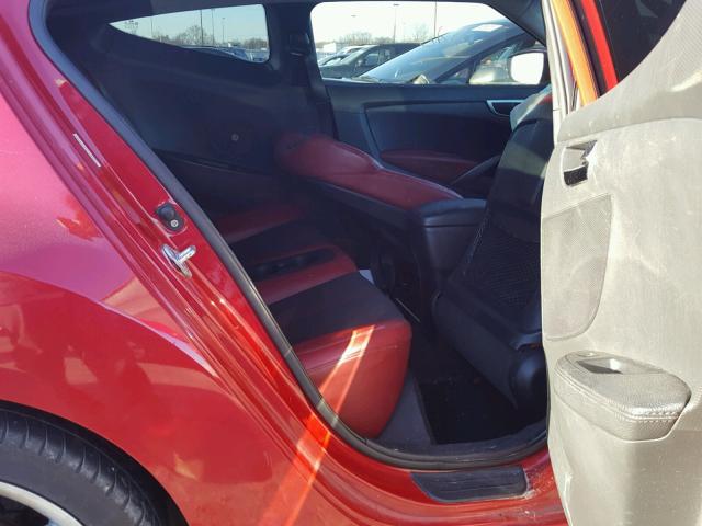 KMHTC6AD1CU060032 - 2012 HYUNDAI VELOSTER B RED photo 6