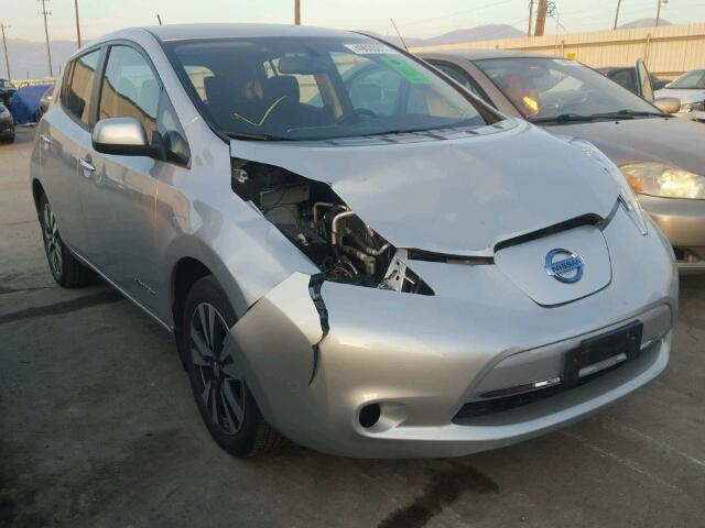 1N4AZ0CP3FC315990 - 2015 NISSAN LEAF S SILVER photo 1