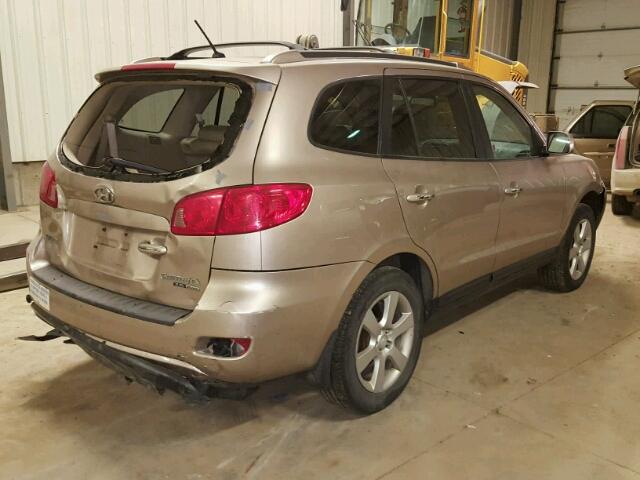 5NMSH73E27H055027 - 2007 HYUNDAI SANTA FE S GOLD photo 4