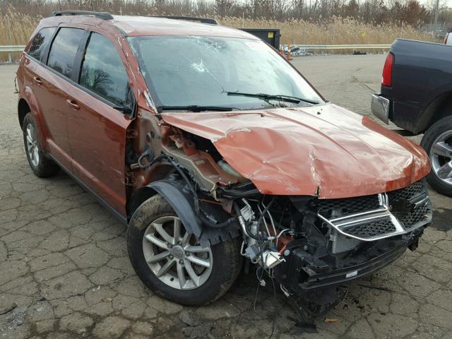 3C4PDCBG3ET134414 - 2014 DODGE JOURNEY SX ORANGE photo 1