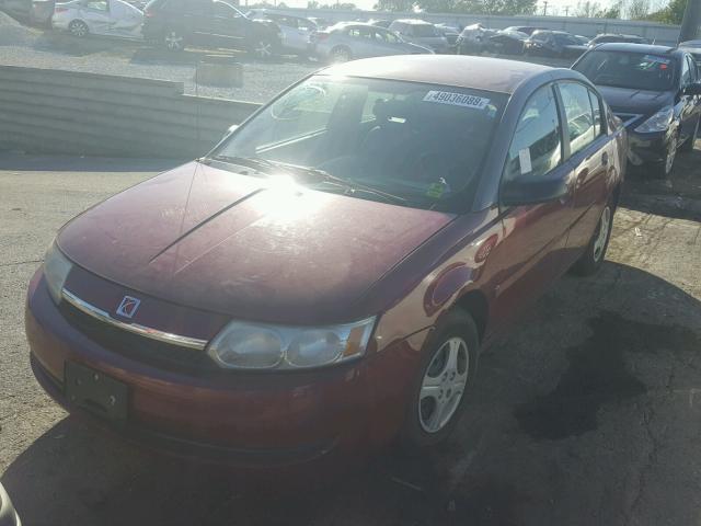 1G8AG52F94Z134466 - 2004 SATURN ION LEVEL MAROON photo 2