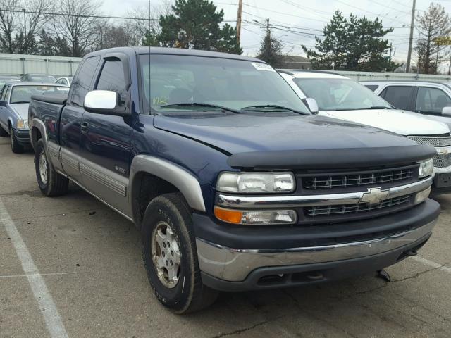 2GCEK19T9Y1332635 - 2000 CHEVROLET SILVERADO BLUE photo 1