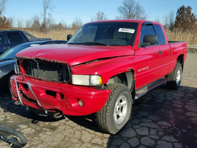 3B7HF13Z51G200399 - 2001 DODGE RAM 1500 RED photo 2