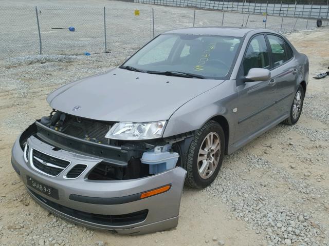 YS3FD49Y661033529 - 2006 SAAB 9-3 BASE GRAY photo 2