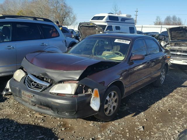 1YVGF22C4Y5104466 - 2000 MAZDA 626 ES MAROON photo 2