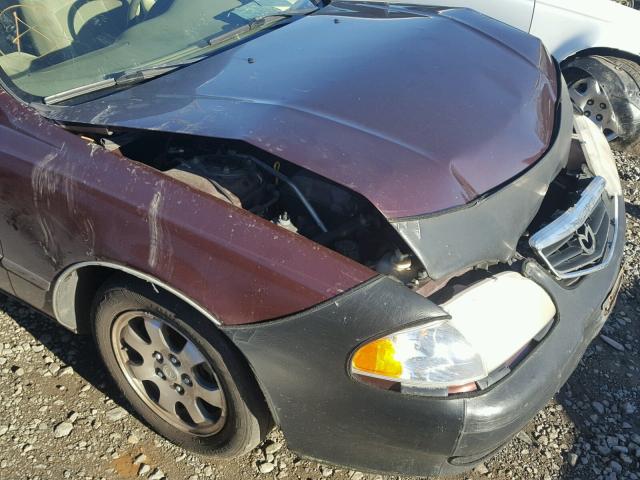 1YVGF22C4Y5104466 - 2000 MAZDA 626 ES MAROON photo 9