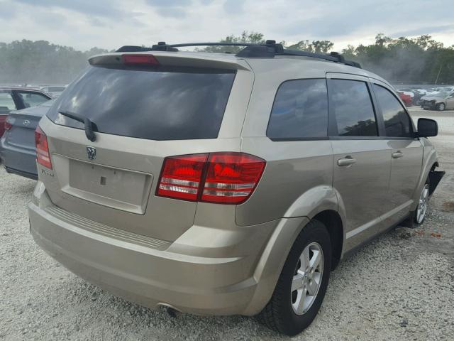 3D4GG47B29T192033 - 2009 DODGE JOURNEY SE BEIGE photo 4