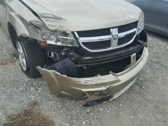 3D4GG47B29T192033 - 2009 DODGE JOURNEY SE BEIGE photo 9