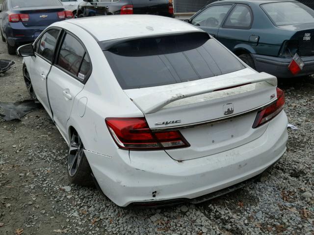 2HGFB6E53FH708048 - 2015 HONDA CIVIC SI WHITE photo 3