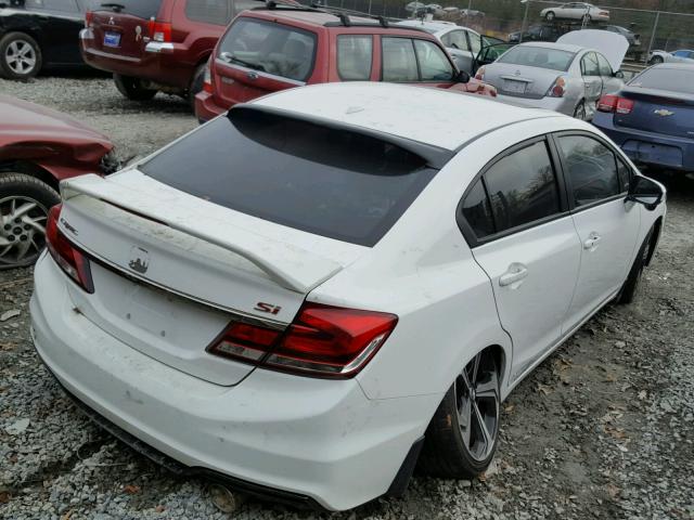 2HGFB6E53FH708048 - 2015 HONDA CIVIC SI WHITE photo 4