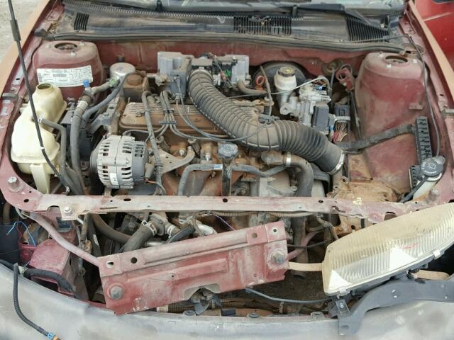 1G1JC5240T7171621 - 1996 CHEVROLET CAVALIER RED photo 7