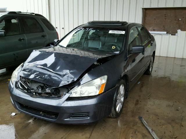 1HGCM66566A054981 - 2006 HONDA ACCORD EX BLUE photo 2