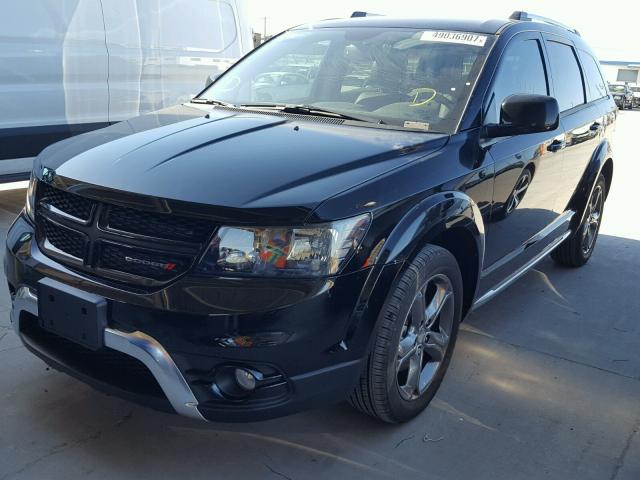 3C4PDCGB8HT676433 - 2017 DODGE JOURNEY CR BLACK photo 2