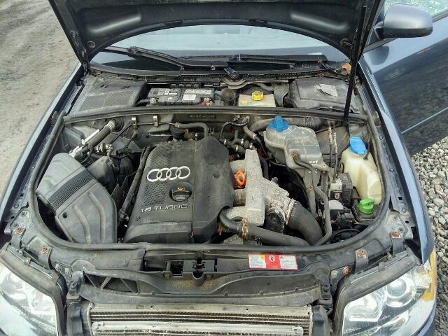 WAULC68EX4A169480 - 2004 AUDI A4 1.8T QU GRAY photo 7