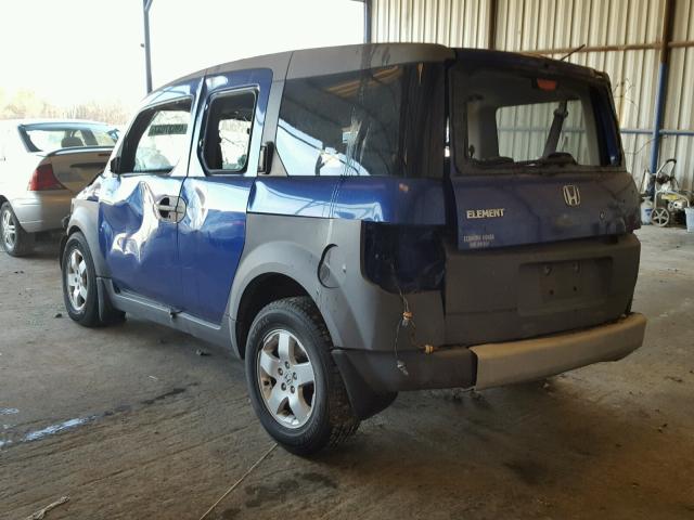 5J6YH18564L013447 - 2004 HONDA ELEMENT EX BLUE photo 3