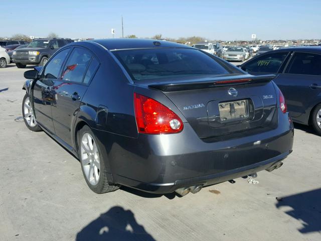 1N4BA41E08C805522 - 2008 NISSAN MAXIMA SE GRAY photo 3