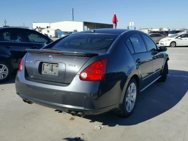 1N4BA41E08C805522 - 2008 NISSAN MAXIMA SE GRAY photo 4