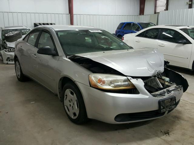 1G2ZF58B074215765 - 2007 PONTIAC G6 VALUE L SILVER photo 1