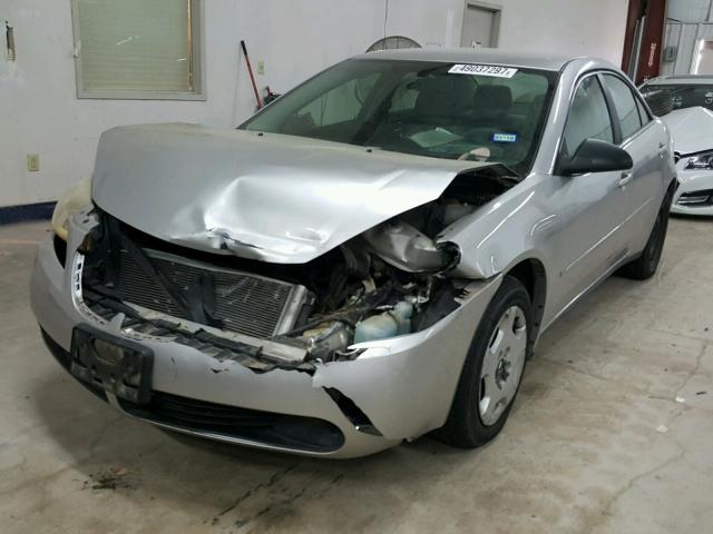 1G2ZF58B074215765 - 2007 PONTIAC G6 VALUE L SILVER photo 2