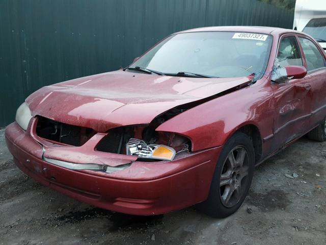 1YVGF22F2Y5153532 - 2000 MAZDA 626 ES RED photo 9