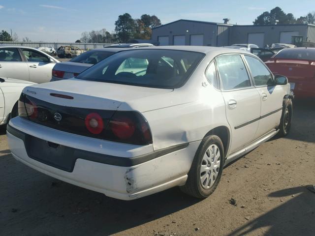 2G1WF55K459368025 - 2005 CHEVROLET IMPALA WHITE photo 4