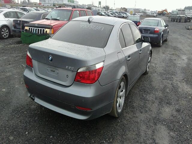 WBANA73565B815718 - 2005 BMW 530 I GRAY photo 4