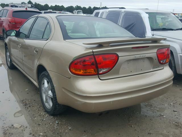 1G3NL52E54C228342 - 2004 OLDSMOBILE ALERO GL GOLD photo 3