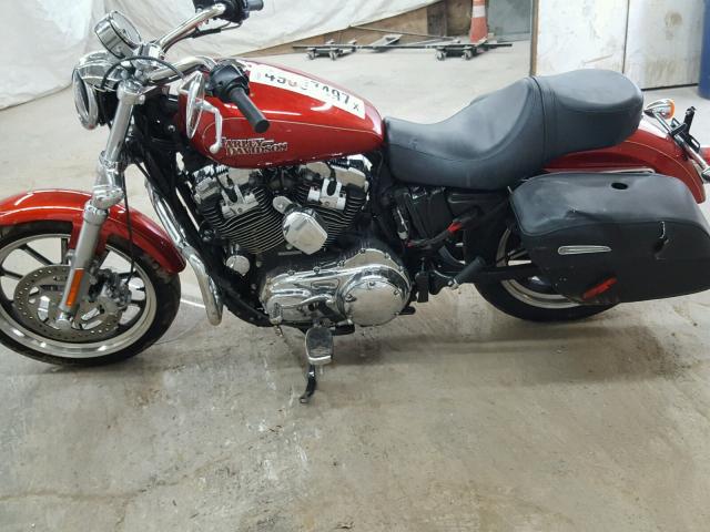 1HD1LL328EC437419 - 2014 HARLEY-DAVIDSON XL1200 T RED photo 9