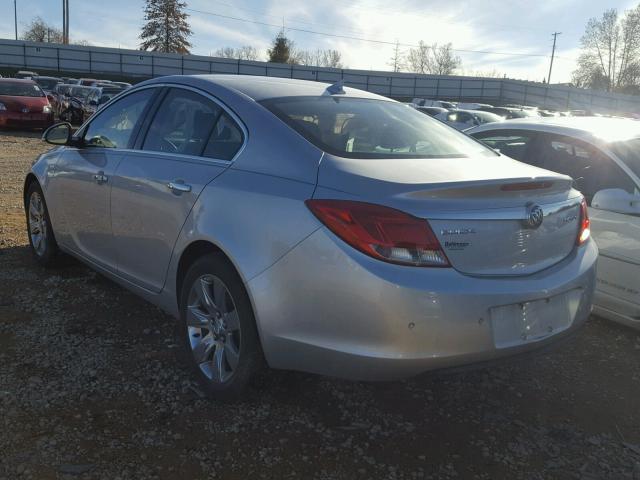 2G4GS5EK8C9116102 - 2012 BUICK REGAL PREM SILVER photo 3