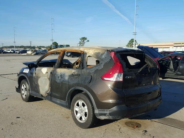 5J6RM3H38DL045519 - 2013 HONDA CR-V LX BROWN photo 3